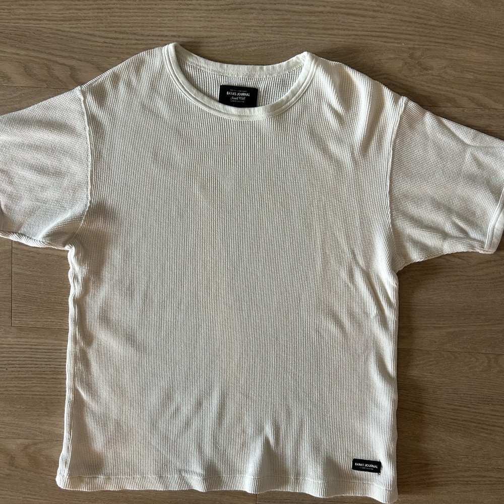 Banks journal waffle knit tee size Large